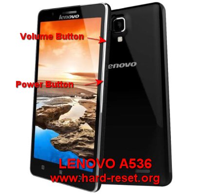 hard reset lenovo a536 to factory default