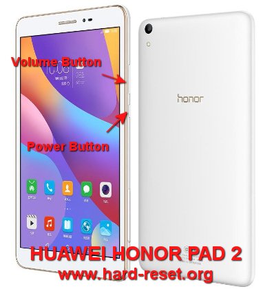 hard reset huawei honor pad 2