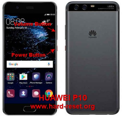 hardreset Huawei P10 (VTR-L09 / VTR-L29)