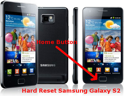 Samsung galaxy s2 hard reset without home button has