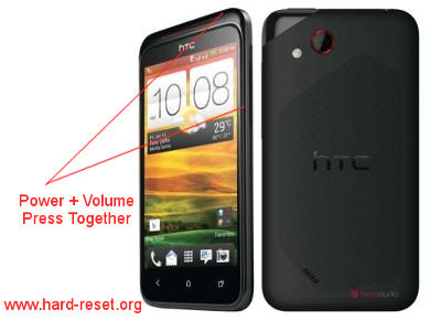 Htc desire v factory reset