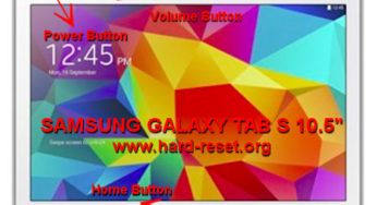How to Easily Master Format SAMSUNG GALAXY TAB S 10.5 WIFI & LTE SM-T800/SM-T805 with Safety Hard Reset?
