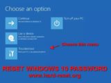 hard reset microsoft windows 10 forget password