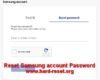 how to reset or restore samsung account forgot password