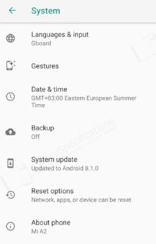 hard reset update xiaomi mi a2 android os