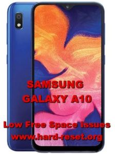 galaxy a10 storage