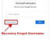 hardreset recovery forgot google account username or email
