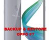solution to backup restore data on oppo f7