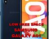 fix low free space storage on samsung galaxy a01