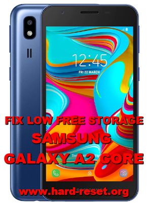 samsung a2 core storage