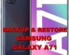 how to backup & restore data on samsung galaxy a71