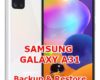 how to backup & restore data on samsung galaxy a31