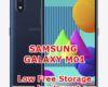 solution to fix low free storage on samsung galaxy m01