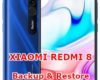 how to backup & restore data on xiaomi redmi 8