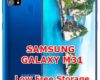solution to fix insufficient memory on samsung galaxy m31