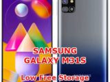 solution to fix low free storage issues on samsung galaxy m31s