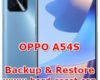 how to backup & restore data on oppo a54s