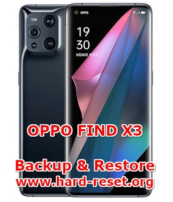 how to backup & restore data on oppo find x3