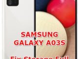 how to fix memory full on samsung galaxy a03s