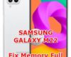 how to fix insufficient storage issues on samsung galaxy m22