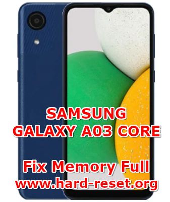 how to fix insufficient storage problems on samsung galaxy a03 core