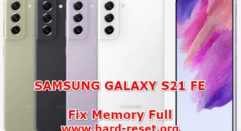Fix Not Enough Storage Space On SAMSUNG GALAXY S21 FE