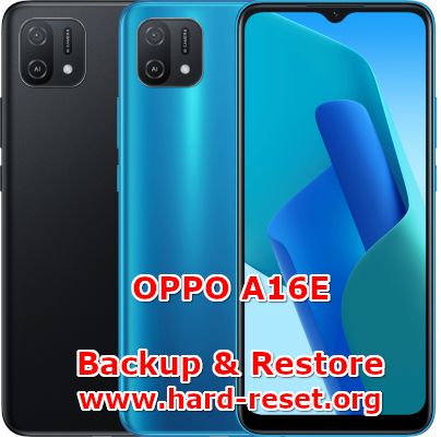 how to backup and restore data on oppo a16e