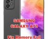 how to fix memory full problems on samsung galaxy a73