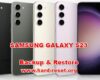how to backup / restore data on SAMSUNG GALAXY S23
