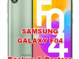 how to backup & restore data on SAMSUNG GALAXY F04