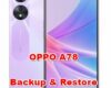 how to backup & restore data on OPPO A78