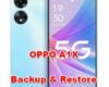 how to backup & restore data on OPPO A1X