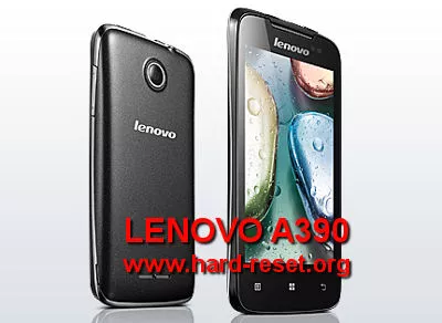 hard reset lenovo a390