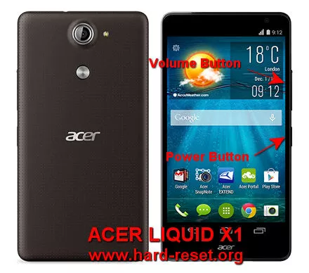 hard reset acer liquid x1 - master format to factory default