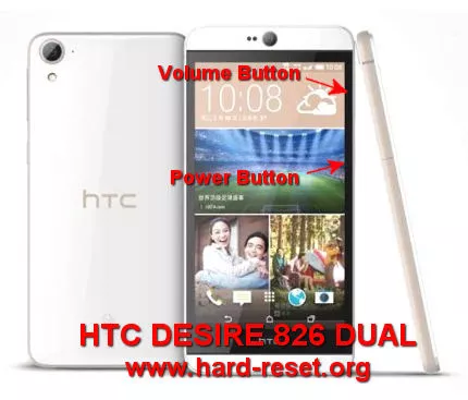 hard reset htc desire 826