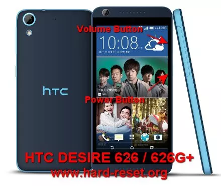 hard reset htc desire 626 G plus