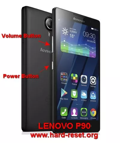 hard reset lenovo p90 to factory default