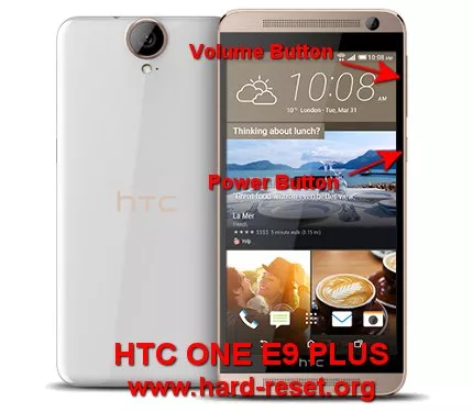 hard reset htc one e9 plus - master format