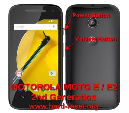 hard reset motorola moto e 2nd generation / moto e2