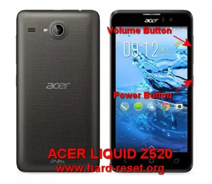 hard reset acer liquid z520