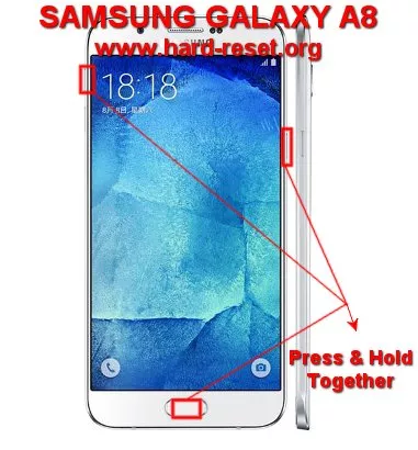 hard reset samsung galaxy a8