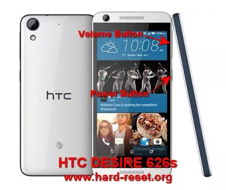hard reset htc desire 626s