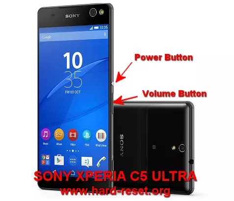 hard reset sony xperia c5 ultra