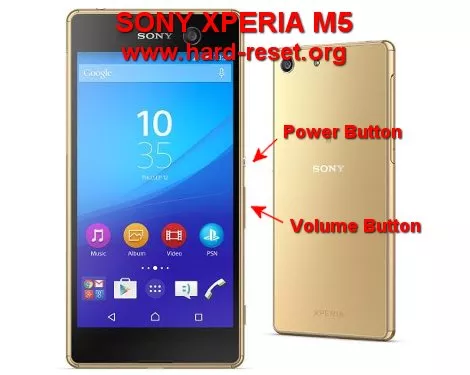 hard reset sony xperia m5