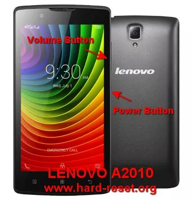 hard reset lenovo a2010