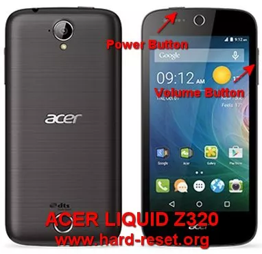 hard reset acer liquid z320