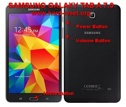 hard reset samsung galaxy tab a 7.0
