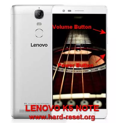 hard reset lenovo k5 note