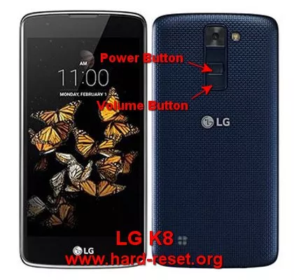 hard reset lg k8