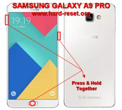 hard reset samsung galaxy a9 pro
